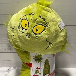 Grinch Kids Hooded Blanket